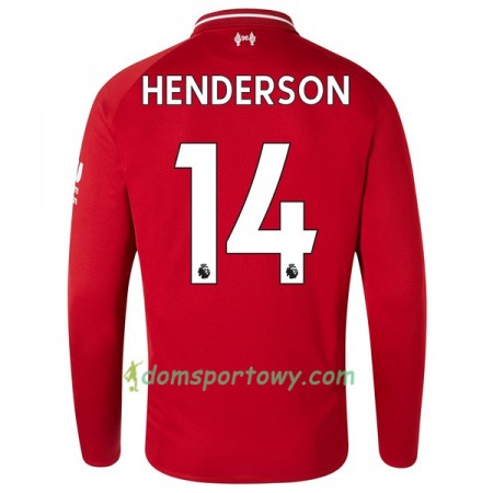 Koszulka Liverpool Henderson 14 Domowe Koszulki Piłkarskie 2018-2019 Długi Rękaw